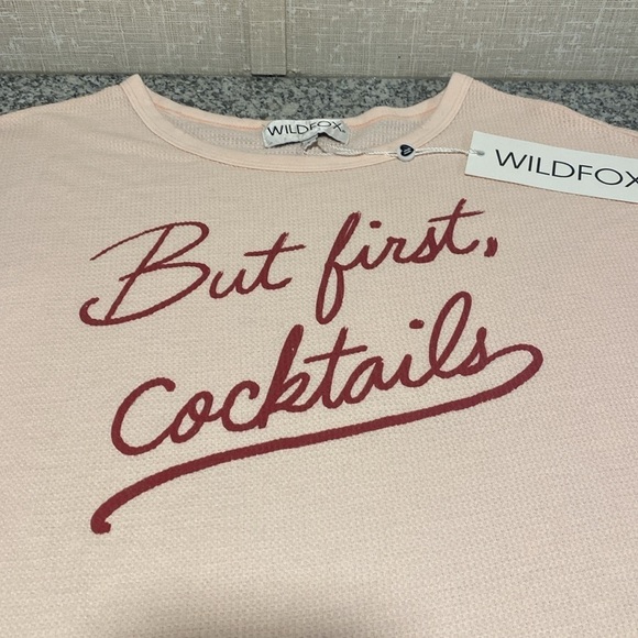 Wildfox Tops - Wildfox - But First Cocktails T-Shirt